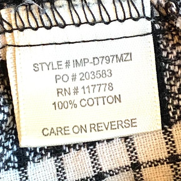 Lovestitch Pearl Snap Buttons Plaid Print Long Sleeve Button-Down Shirt - Picture 5 of 6